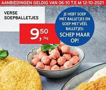 Verse soepballetjes