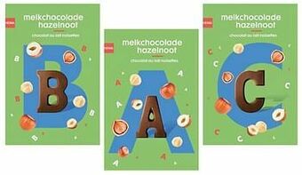 HEMA Melkchocoladeletters Hazelnoot 140gram Hazelnoot Melk