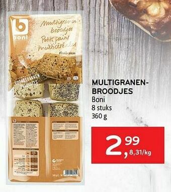 Alvo Multigranenbroodjes boni aanbieding
