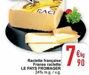 Cora Raclette française franse raclette le pays fromager aanbieding