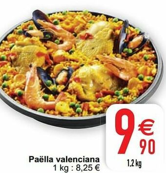 Cora Paëlla valenciana aanbieding