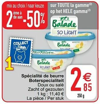 Spécialité de beurre boterspecialiteit