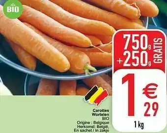 Cora Carottes wortelen bio aanbieding