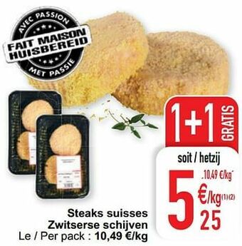 Steaks suisses zwitserse schijven