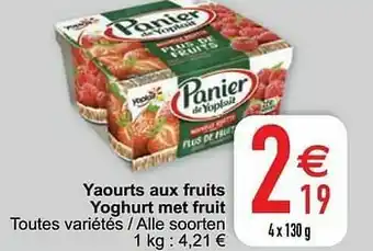 Cora Yaourts aux fruits yoghurt met fruit aanbieding