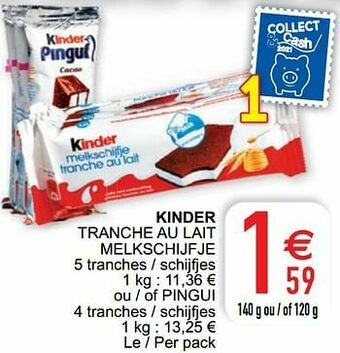 Cora Kinder tranche au lait melkschijfje aanbieding