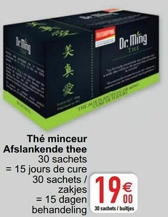 Cora Thé minceur afslankende thee aanbieding
