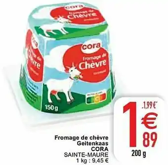 Cora Fromage de chèvre geitenkaas cora sainte-maure aanbieding