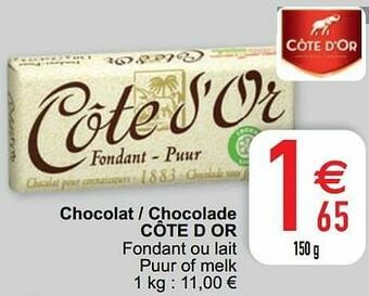 Cora Chocolat - chocolade côte d or aanbieding