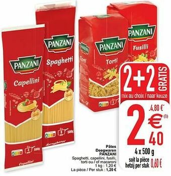 Cora Pâtes deegwaren panzani aanbieding