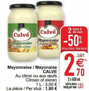 Cora Mayonnaise - mayonaise calve aanbieding