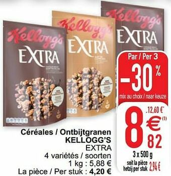 Cora Céréales - ontbijtgranen kellogg’s extra aanbieding