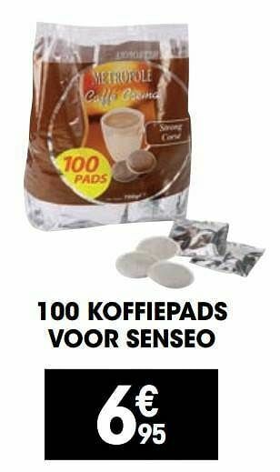 Electro Depot 100 koffiepads voor senseo aanbieding