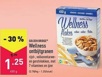 ALDI Golden bridge wellness ontbijtgranen aanbieding