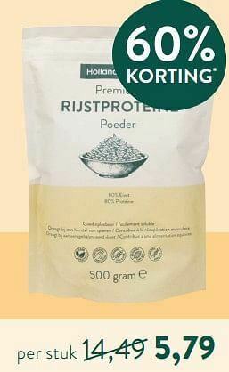 Holland & Barrett Rijstproteine poeder aanbieding