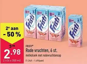 ALDI Fristi rode vruchten aanbieding