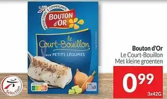 Intermarché Bouton d`or le court-bouillon met kleine groenten aanbieding