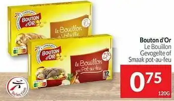 Intermarché Bouton d`or le bouillon gevogelte of smaak pot-au-feu aanbieding