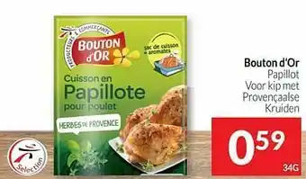 Intermarché Bouton d`or papillot voor kip met provençaalse kruiden aanbieding