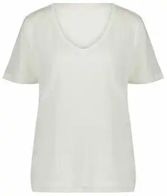 HEMA HEMA Dames T-shirt Linnen Wi. (wi.) aanbieding