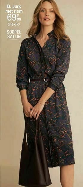 Damart Jurk met riem aanbieding