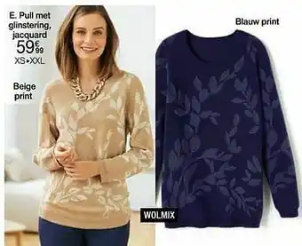 Damart Pull met glinstering jacquard aanbieding