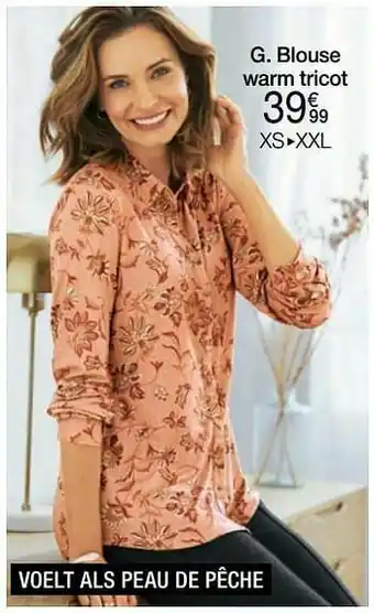 Damart Blouse warm tricot aanbieding