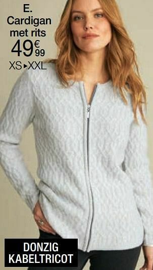 Damart Cardigan met rits aanbieding