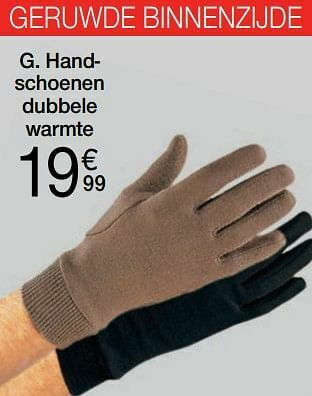 Damart Handschoenen dubbele warmte aanbieding