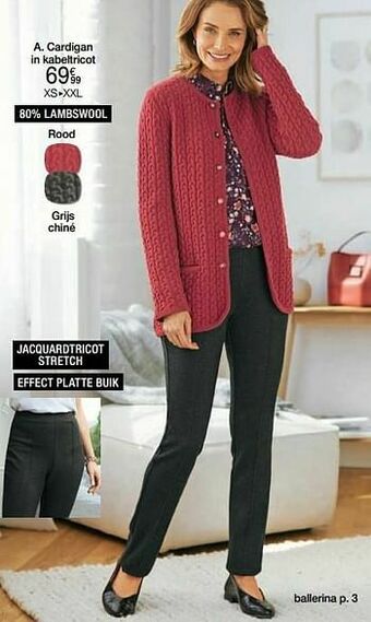 Damart Cardigan in kabeltricot aanbieding