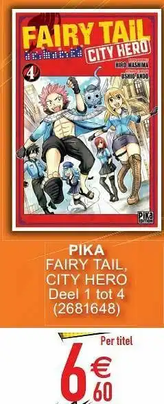 Cora Pika fairy tail, city hero aanbieding