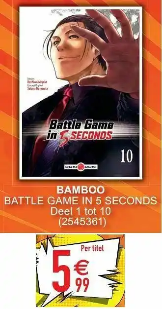 Cora Bamboo battle game in 5 seconds aanbieding