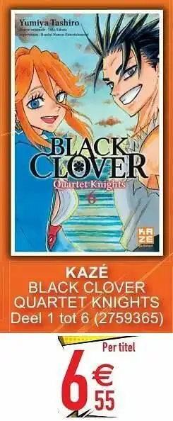 Cora Kazé black clover quartet knights aanbieding