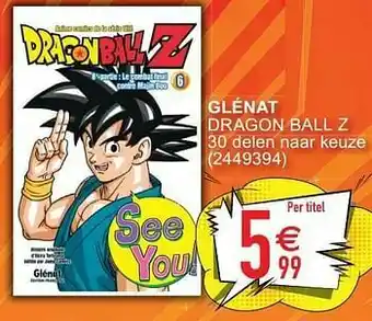 Cora Glénat dragon ball z aanbieding