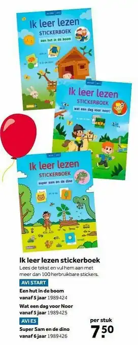 Ik leer lezen stickerboek een hut in de boom