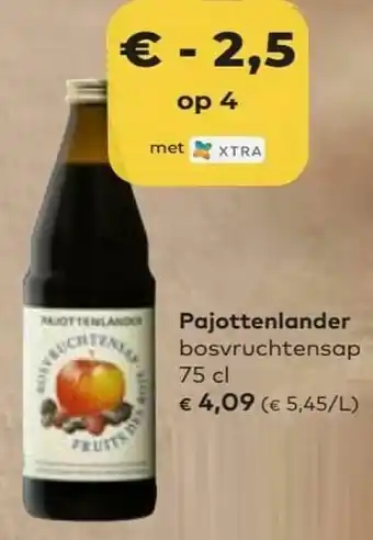 Bio Planet Pajottenlander bosvruchtensap aanbieding