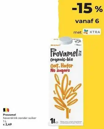 Bio Planet Provamel haverdrink zonder suiker aanbieding