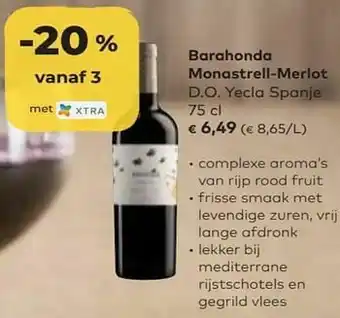 Barahonda monastrell-merlot d.o. yecla spanje