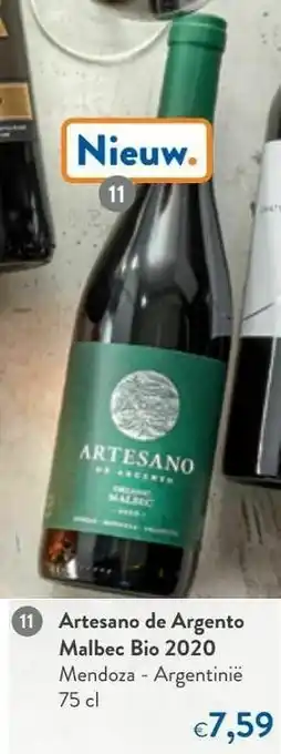 OKay Artesano de argento malbec bio 2020 mendoza - argentinië aanbieding
