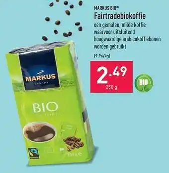 Markus bio fairtradebiokoffie