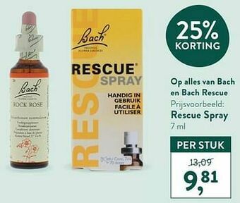 Holland & Barrett Rescue spray aanbieding