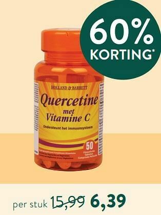 Holland & Barrett Quercetine met vitamine c aanbieding