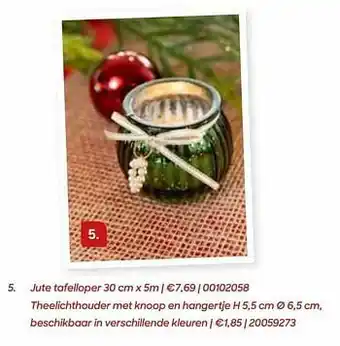 Jute tafelloper