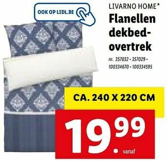 Flanellen dekbedovertrek