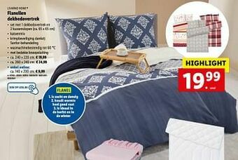 Lidl Flanellen dekbedovertrek aanbieding