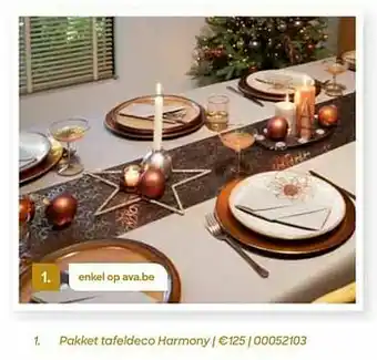 Pakket tafeldeco harmony