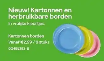 AVA Kartonnen borden aanbieding