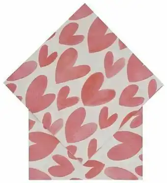 HEMA HEMA Servetten 33x33 Papier Hartjes - 20 Stuks aanbieding