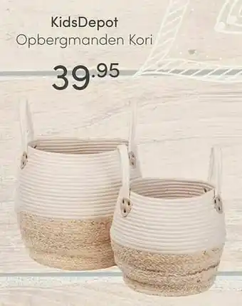Baby & Tiener Kidsdepot opbergmanden kori aanbieding