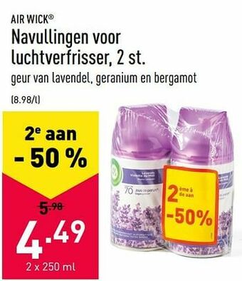 ALDI Navullingen voor luchtverfrisser aanbieding